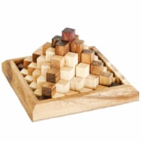 3D Wooden Pyramid Puzzle Perspective: Main