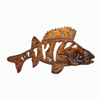 Rustic Metalz - Perch Fish Wall Art: Perfect for Lake House Decor and Fishing Enthusiasts