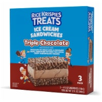 Kellogg's® Rice Krispies Treats™ Ice Cream Sandwich - Triple Chocolate Perspective: Main