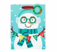 Seasonal Celebrations Snowman Banner Gift Bag Perspective: Main