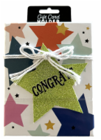 Congrats Green Star Gift Card Holder Box Perspective: Main
