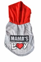 Max & Marlow X-Small Grey & Red Dog Hoodie Perspective: Main
