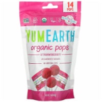 YumEarth Organic Strawberry Pops Strawberry Smash 14 Pops - 3.1 oz (87 g)