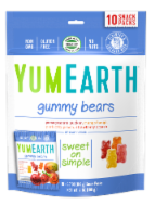 Yum Earth Organic Gummy Bears Snack Packs Variety Bag