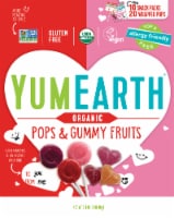 Yum Earth Organic Valentine Pops & Gummy Fruits Perspective: Main