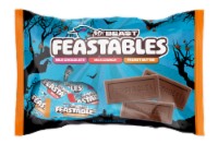 MrBeast Feastables Milk Chocolate Milk Crunch Peanut Butter Variety Halloween Candy Bag Perspective: Main