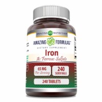 Amazing Formulas™ Ferrous Sulfate 65 Mg - 240 Count Perspective: Main