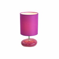 Simple Designs Stonies Table Lamp Purple LT2005-PRP