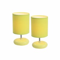 Simple Designs Stonies Lamp 2 Pack Green LT2005-GRN-2PK