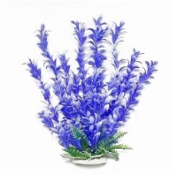 Aquatop Aquatic Supplies 003506 12 in. Bacopa-Like Aquarium Plant - Blue & White