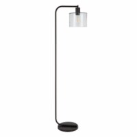 Industrial Metal Floor Lamp in Black - Henn&Hart