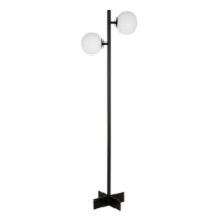 Metal Floor Lamp in Black - Henn&Hart