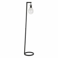 Metal Floor Lamp in Black - Henn&Hart