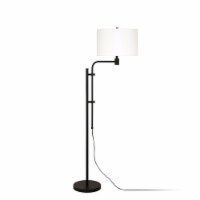 Adjustable Floor Lamp in Black - Henn&Hart