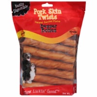 Savory Prime Treat Pork Skin Twists Natural Smoked Flavor Beggar Bones