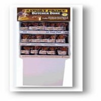 Savory Prime 810359888545 USA Butcher Bone Dog Chew Floor Display - 53 lbs - 54 Piece