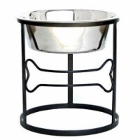 Pets Stop RSB3-L Bone Raised Dog Bowl - Large