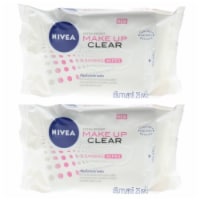Nivea Make Up Clear Cleansing Wipes (2 packs of 25 Wipes- Total 50 Wipes)