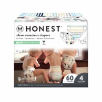 The Honest Company Clean Conscious Diapers Space Travel + Classic Stripes Size 4 (22-37 lbs)
