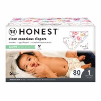 The Honest Company Clean Conscious Diapers Rose Blossom + Tutu Cute Size 1 (8-14 lbs)