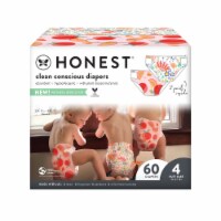 The Honest Company Clean Conscious Diapers Just Peachy + Flower Power Size 4 (22-37 lbs)