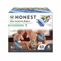 The Honest Company Clean Conscious Diapers Tie-Dye and Cactus Size 4 (22-37 lbs) Perspective: Main