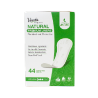 Veeda Natural Incontinence and Postpartum Panty Liners, Lite Long Absorbency, 44 Count