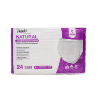 Veeda Women's Natural Incontinence Postpartum Underwear, Max Absorbency, L Size, 24 Count