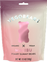 Candy People Vegobears Malibu Organic Foamy Gummy Bears