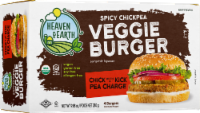 Heaven & Earth Chick With-A-Kick Pea Charge Spicy Chickpea Veggie Burger Perspective: Main