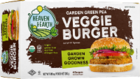 Heaven & Earth Garden Grown Goodness Green Pea Veggie Burger Perspective: Main