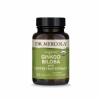 Dr. Mercola® Organic Ginkgo Biloba with Coffee Fruit Extract Capsules