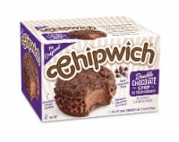 Chipwich® Double Chocolate Chip Ice Cream Cookie Sandwich Perspective: Main