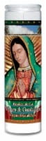 St. Jude Candle Company Replica de La Virgen de Guadalupe Glass Jar Candle - White
