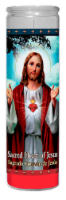 St. Jude Candle Company Saint Michael Archangel Scented Candle - Red