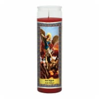 St. Jude Candle Company Saint Michael Glass Jar Candle - Red Perspective: Main