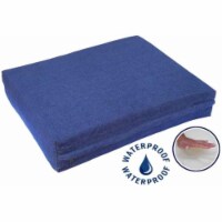 Go Pet Club DD-55 Solid Memory Foam Orthopedic Dog Pet Bed with Waterproof Cover- Denim