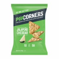 Popcorners® Jalapeno Cheddar Flavored Popped Corn Snacks Perspective: Main