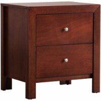 Glory Furniture Burlington 2 Drawer Nightstand in Cherry