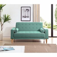 Glory Furniture Andrews G833A-L Loveseat Bed ( 2 Boxes ) , Teal