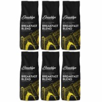 Brooklyn Beans Light Roast Ground Coffee, Breakfast Blend, six-12 Ounce Bag (72 ounces total)
