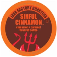 Java Factory Cinnamon and Caramel Flavored Coffee Pods, Sinful Cinnamon, 40 Count
