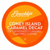 Brooklyn Beans Caramel Flavord DECAF Coffee Pods, Coney Island Caramel, 40 Count