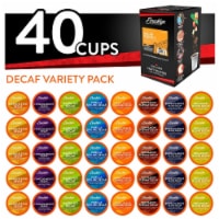 Brooklyn Beans Decaf Variety Pack Coffee Pods for Keurig K-Cups Coffee Maker, 40 Count