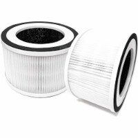 Nispira 3-in-1 True HEPA Filter + Carbon Compatible with Allo Air Purifier, 2 Packs