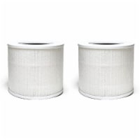 Nispira 3-In-1 True HEPA Activated Carbon Filter For Core Mini Air Purifier 2 Pk