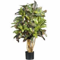 Nearly Natural 5182 3  Croton Silk Tree- Green