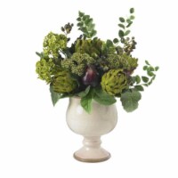 Nearly Natural Silk 4759 Artichoke And Hydrangea Silk Flower Arrangement