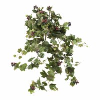 Nearly Natural 6058-S2 24 in. Grape Leaf Hanging Artificial Plant - Set of 2