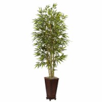 Nearly Natural 5922 6&rsquo; Bamboo Tree with Decorative Planter